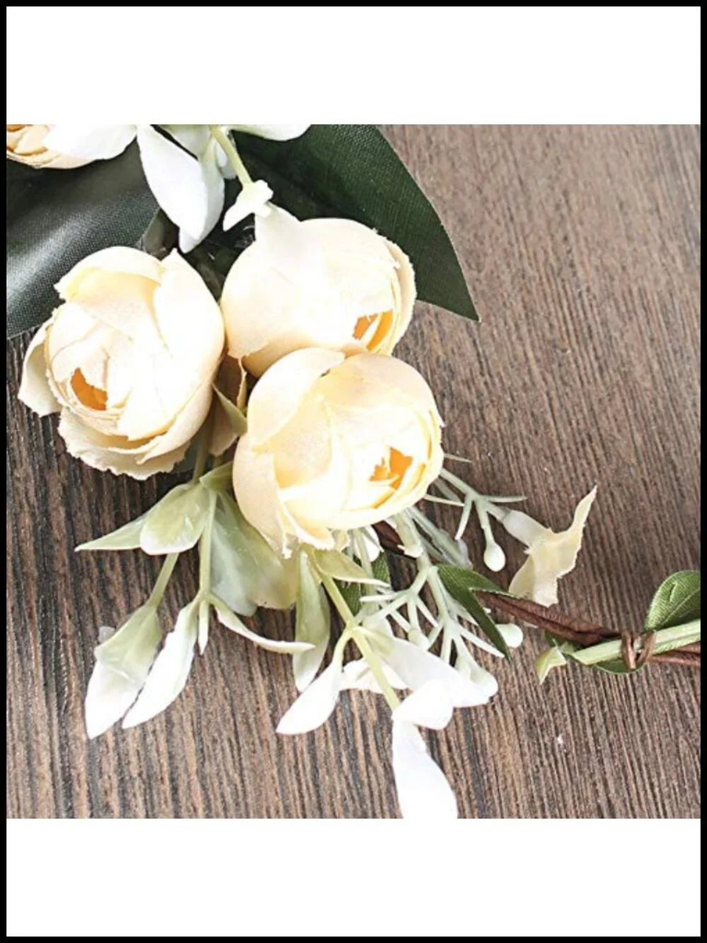 Plastic Flower Headband Wreath Women Party Costume Accessory